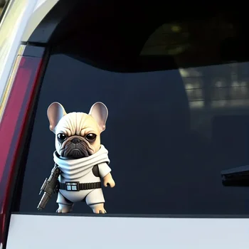 Автомобильные аксессуары Sticke rCute Puppy S Toon Dog Светоотражающие Водонепроницаемые Наклейки На Бампер, Окно И Аксессуары Для Грузовиков Обои Stic