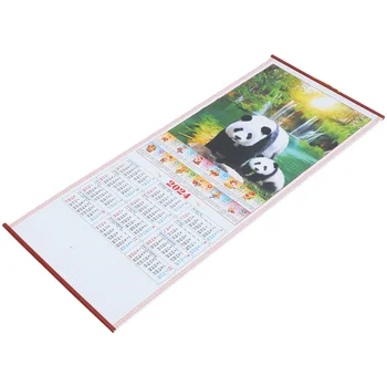 Китайский декор, Календарь Года Дракона, Новые настенные календари из ротанга, 2024, Традиционная бумага, Декоративный офис