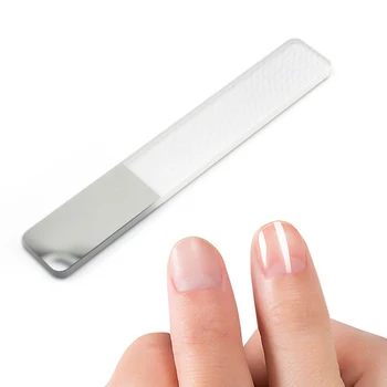 Пилочка для ногтей из Нано-полированного стекла HEALLOR 1шт, Многоразовая Прозрачная Шлифовальная Шайнер для маникюра, ногтей на ногах, инструменты для рисования