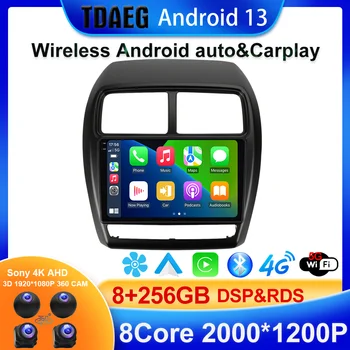 Android 13 256G 2000P Для Mitsubishi ASX 1 2016-2022 Автомобильный Радио Мультимедийный Видеоплеер Навигация GPS Беспроводной carplay auto