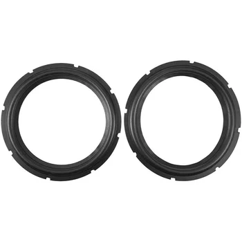 10-дюймовый перфорированный резиновый динамик с поролоновым краем, кольца для сабвуфера, запасные части для ремонта динамиков (черный) (2шт)