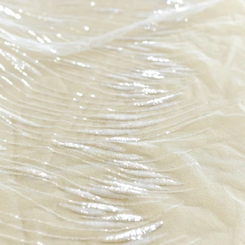 Высококачественные линии мягкой сетчатой ткани, вышивка блестками, материалы для шитья ручной работы, сделай сам, для свадебного платья, юбочной ткани.