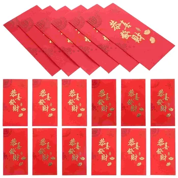 Креативные красные конверты Хунбао, Китайский Новый Год, День Рождения, Женитьба, Красный подарочный конверт, Год Дракона, Удача, Денежные конверты