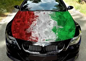 Цветная виниловая наклейка с изображением флага Италии, наклейка на капот автомобиля, наклейка с изображением грузовика, наклейки для украшения автомобиля на заказ