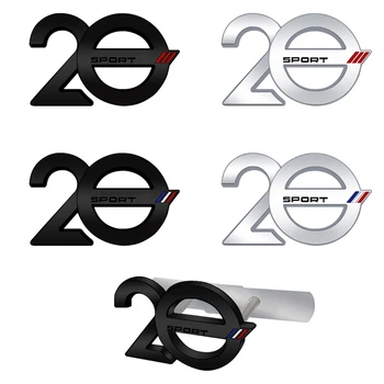 Эмблема решетки радиатора автомобиля 20th Anniversary Edition, Металлический значок, логотип, Наклейки на кузов, Задняя наклейка для Peugeot Sport 107 207 208 301 508 5008