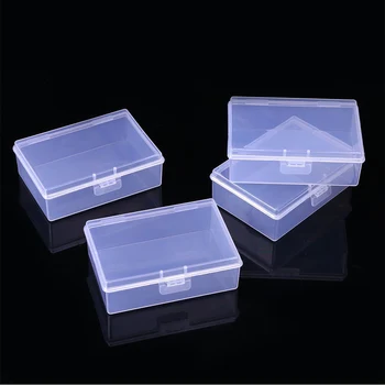 Пластиковый ящик для хранения Ювелирных изделий Футляр для мини-коробок Контейнер для карточек Прозрачная коробка Прочные портативные принадлежности для хранения