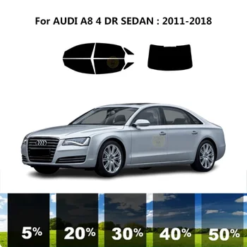 Предварительно Обработанная нанокерамика car UV Window Tint Kit Автомобильная Оконная Пленка Для AUDI A8 4 DR СЕДАН 2011-2018