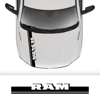 Наклейка На Капот Автомобиля Для Dodge RAM 1500 2500 3500 Rebel TRX Pickup Stripes Kit Style Decor Наклейка На Грузовик Виниловая Крышка Автоаксессуары