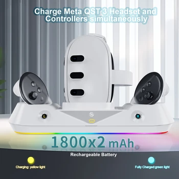 Зарядное устройство для VR-Очков Meta quest3 Grip С Магнитной Зарядной Базой И Аксессуарами