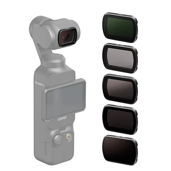 Набор фильтров для объективов ND 16 64 256 для DJI OSMO POCKET 3 UV CPL Оптическое стекло нейтральной плотности, аксессуары для фотоаппаратов