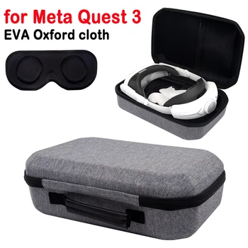 Защитная сумка с крышкой для объектива, водонепроницаемая дорожная сумка для хранения дома, сетчатый карман для игрового контроллера гарнитуры виртуальной реальности Meta Quest 3