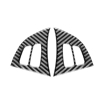 Наклейки на Кнопки рулевого колеса автомобиля из углеродного волокна, Наклейки для отделки крышки, Аксессуары для BMW-X5 X6 E70 E71 2018-2013