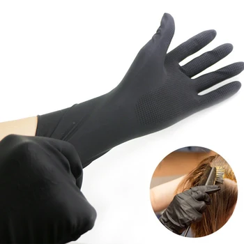1 пара водонепроницаемых многоразовых моющихся резиновых перчаток для окрашивания волос Парикмахерские Перчатки для окрашивания Инструмент для парикмахерского салона