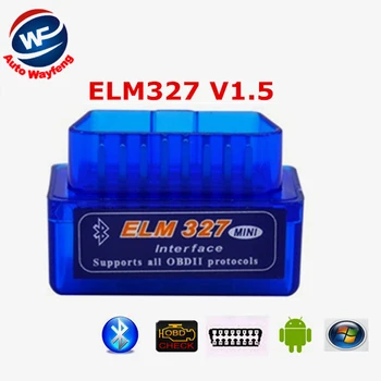 2016 ELM 327 V 1.5 BT адаптер Работает На Android Torque Elm327 Bluetooth V1.5 Интерфейс OBD2/ OBD II Auto Автомобильный Диагностический сканер
