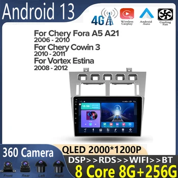 android 13 Для Chery Fora A5 A21 2006-2010 Автомобильный Радио Мультимедийный Видеоплеер Навигация стерео GPS Android No 2din 2 din dvd