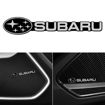 3D Наклейка Для Стайлинга Автомобилей Алюминиевая Эмблема внутренний Динамик аудио Значок Subaru Forester Impreza Legacy Outback WRX STI Crosstrek