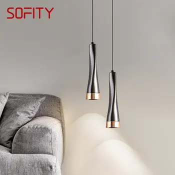 Современный подвесной светильник SOFITY, светодиодный светильник в скандинавском стиле, простой креативный дизайн, подвесная лампа для дома, столовая, спальня, Прикроватный декор