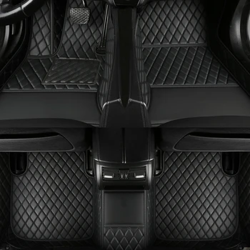 Индивидуальные автомобильные коврики для Volkswagen Vw Tiguan 2009-2016 годов выпуска Аксессуары для салона автомобиля Ковер из искусственной кожи