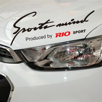 Наклейки Sport Mind с аппликацией Mark RIO Racing The Spirit Of Modellin, Виниловые наклейки с вырезанными фарами