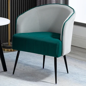 Скандинавская эргономика, одноместное бархатное мягкое кресло, Роскошная дизайнерская копия кресел для отдыха, стулья для приема гостей