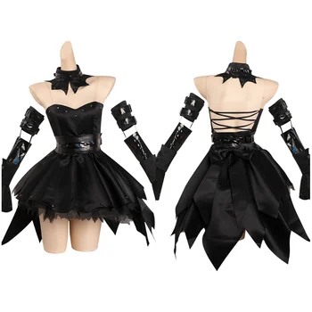 Женский костюм для косплея Chobits Freya для девочек, черное платье с повязкой на голову, наряды для ролевых игр на Хэллоуин, карнавал, вечеринка