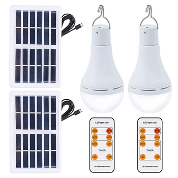 1 комплект перезаряжаемых энергетических ламп Лампа для кемпинга Солнечная Палатка Лампа с дистанционным управлением для внутреннего наружного