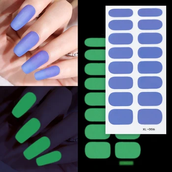 Чистые светящиеся наклейки для ногтей, подходящие для дневных и ночных наклеек для ногтей для женщин