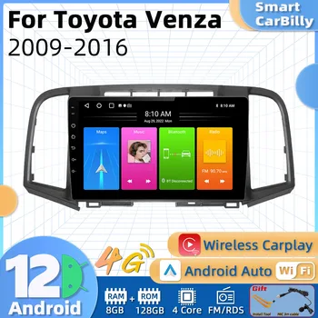 Android Автомагнитола для Toyota Venza 2009-2016 2 Din Мультимедиа 4G FM RDS WIFI GPS Навигация Стерео Carplay Авторадио