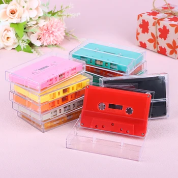 1 комплект Стандартного кассетного цветного магнитофона с магнитной аудиокассетой на 45 минут, прозрачный ящик для хранения речи и музыки