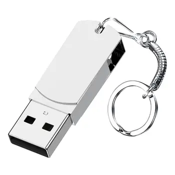 OTG флэш-накопитель 64 ГБ Высокоскоростной USB 3.0 для ПК Мобильный телефон USB Металлический мини-накопитель Поворотный USB флэш-накопитель брелок