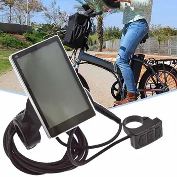 Регулятор скорости велосипеда С ЖК-дисплеем, прибор для контроля скорости электрического скутера, Вертикальная панель экрана электровелосипеда