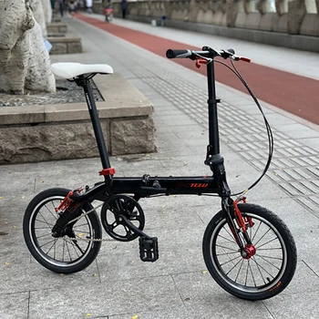 16-дюймовый складной велосипед, портативный BMX Mini Velo, односкоростной велосипед для детей и взрослых, путешествующих на работу.