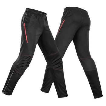 Мужские водонепроницаемые велосипедные брюки Lixada из теплого флиса, ветрозащитные зимние спортивные штаны для езды на велосипеде, бега, брюки