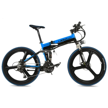 2-колесный электрический скутер Для взрослых Двухколесные электрические велосипеды 26 дюймов 27 скоростей 48 В 400 Вт Складной электрический велосипед