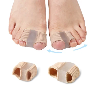 1 шт. разделители для пальцев ног, 2 петли, тканевый корректор для большого пальца стопы с гелевой подкладкой для облегчения боли в большом пальце стопы и перекрытия большого пальца стопы.