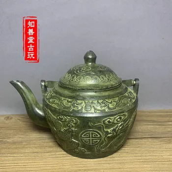 Новая бронза, чайник с драконом и Фениксом, кувшин для вина, чайник с драконом и Фениксом, украшение для дома Chengxiang