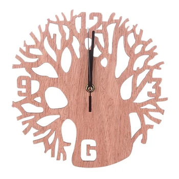 1Шт Современные 3D Настенные Часы с деревянным Деревом DIY Часы для офиса, дома, гостиной, Декор в Подарок