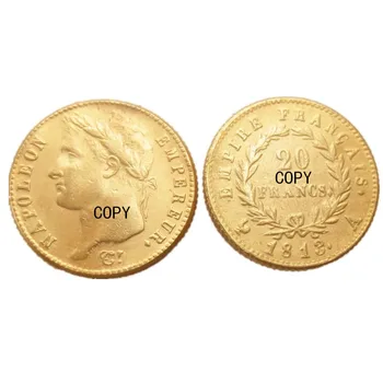 Франция 20 франков 1809A-1814A 6ШТ Копировальная монета с золотым Наполеоном