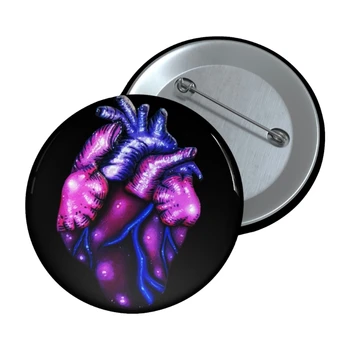 Специальная Анатомическая брошь в форме сердца, булавка для ювелирных изделий, Эмалевая булавка для лацканов