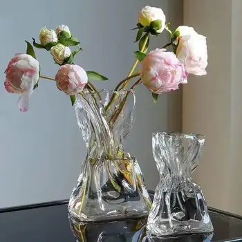 Стеклянная ваза для цветов Цветочные композиции Держатель букета Стеклянные вазы для цветов