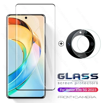 Honer X9b Glass 2To1 9D Изогнутое Закаленное Стекло Для Honor X9b Камера Протектор Экрана HonorX9b 5G ALI-NX1 6,78 