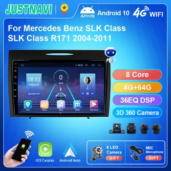4G 64G Android 10,0 Автомобильный Радио-Видеоплеер Для Mercedes Benz SLK-Class SLK Class R171 2004-2011 Авто GPS Стерео NAVI DSP Без DVD