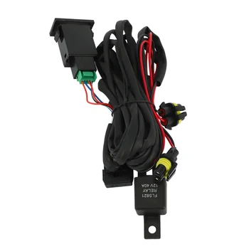 Комплект разъемов для жгута проводов, провод + выключатель со светодиодными индикаторами, кабель реле для противотуманных фар для Toyota