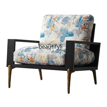 Роскошный односпальный диван Nordic Light, винтажное кресло Lazy Bone, Современное минималистичное кресло для отдыха, мебель для дивана-стула