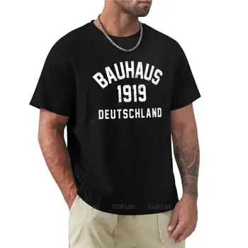 новая черная футболка мужская футболка Bauhaus аниме футболка с коротким рукавом черные футболки летние топы Футболка мужская