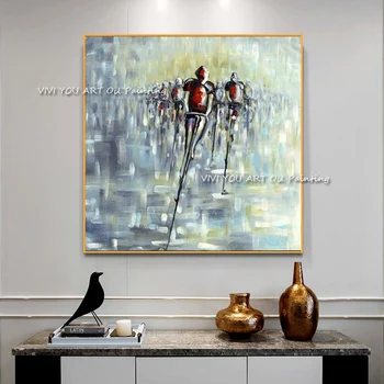Абстрактный мотоцикл, холст, масло, серый Цвет, Плакаты большого размера, Настенное искусство Куадроса, картина для гостиной, украшение дома