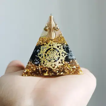 Пирамидальный кристалл из смолы, украшение для медитации и йоги