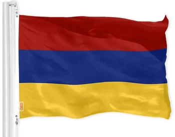 Армения 1990 Флаг Багратуни Знамя Арцаха Королевство Артаксиад Династия Аршакуни Аршациды Латунные Люверсы Для Внутреннего и Наружного Декора