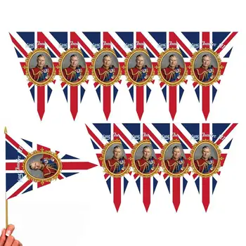Бантинг Короля Чарльза, флаги Англии Юнион Джек, 8,2 фута, британский флаг, Коронационные флаги, Флаг Великобритании Короля Чарльза Для