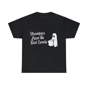 У незнакомцев Лучшая футболка с рисунком Candy Halloween с длинными рукавами S-5XL